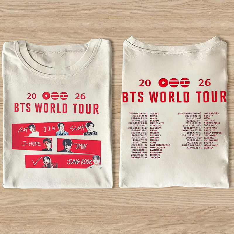 BTS We Are Bulletproof Tour 2026 T-shirt