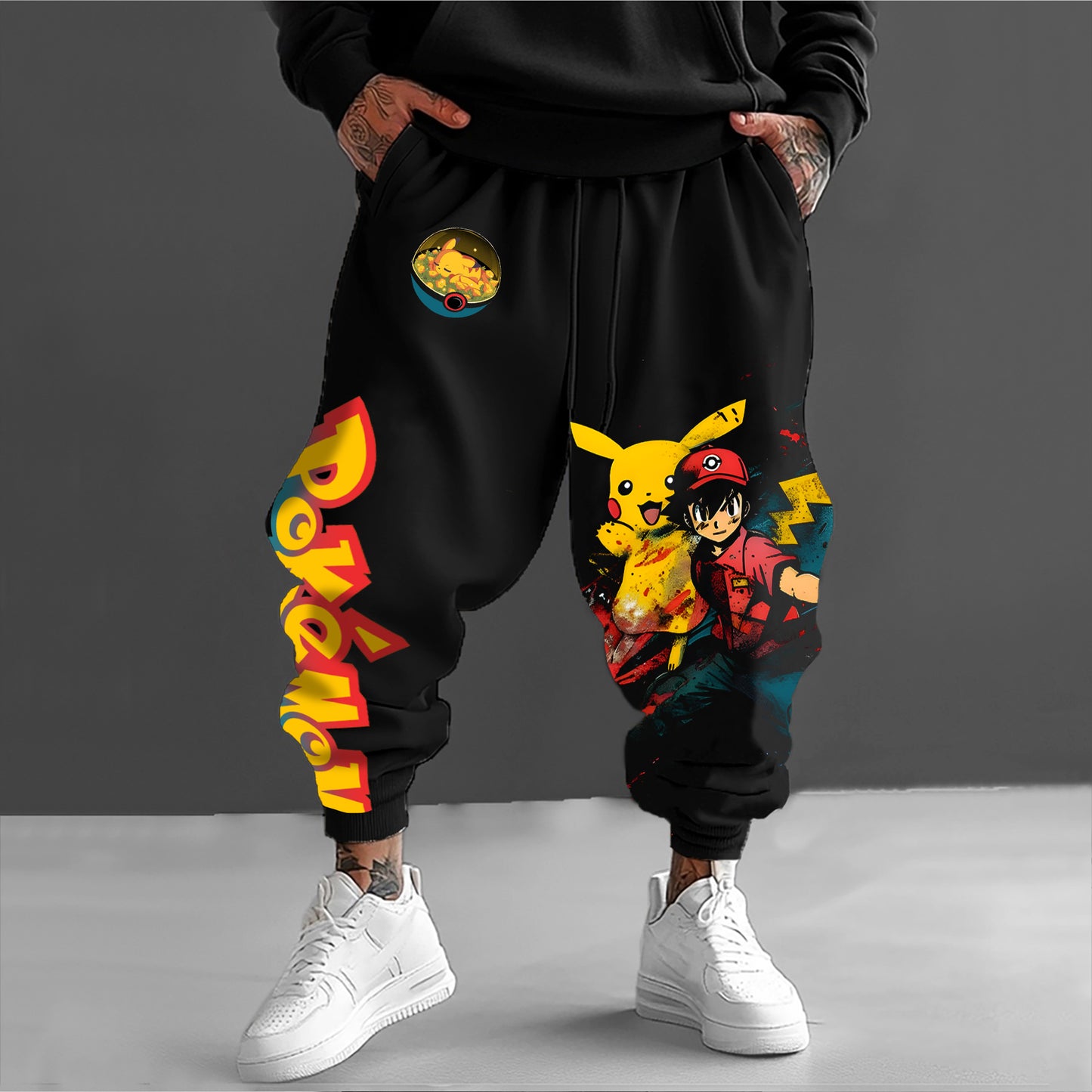 Pokémon Unisex Casual Anime Streetwear Pants