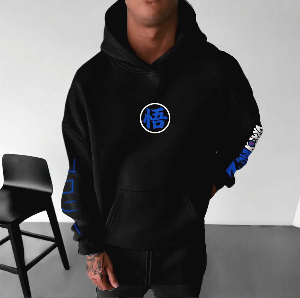 Unisex Anime Print Casual Oversized Hoodie