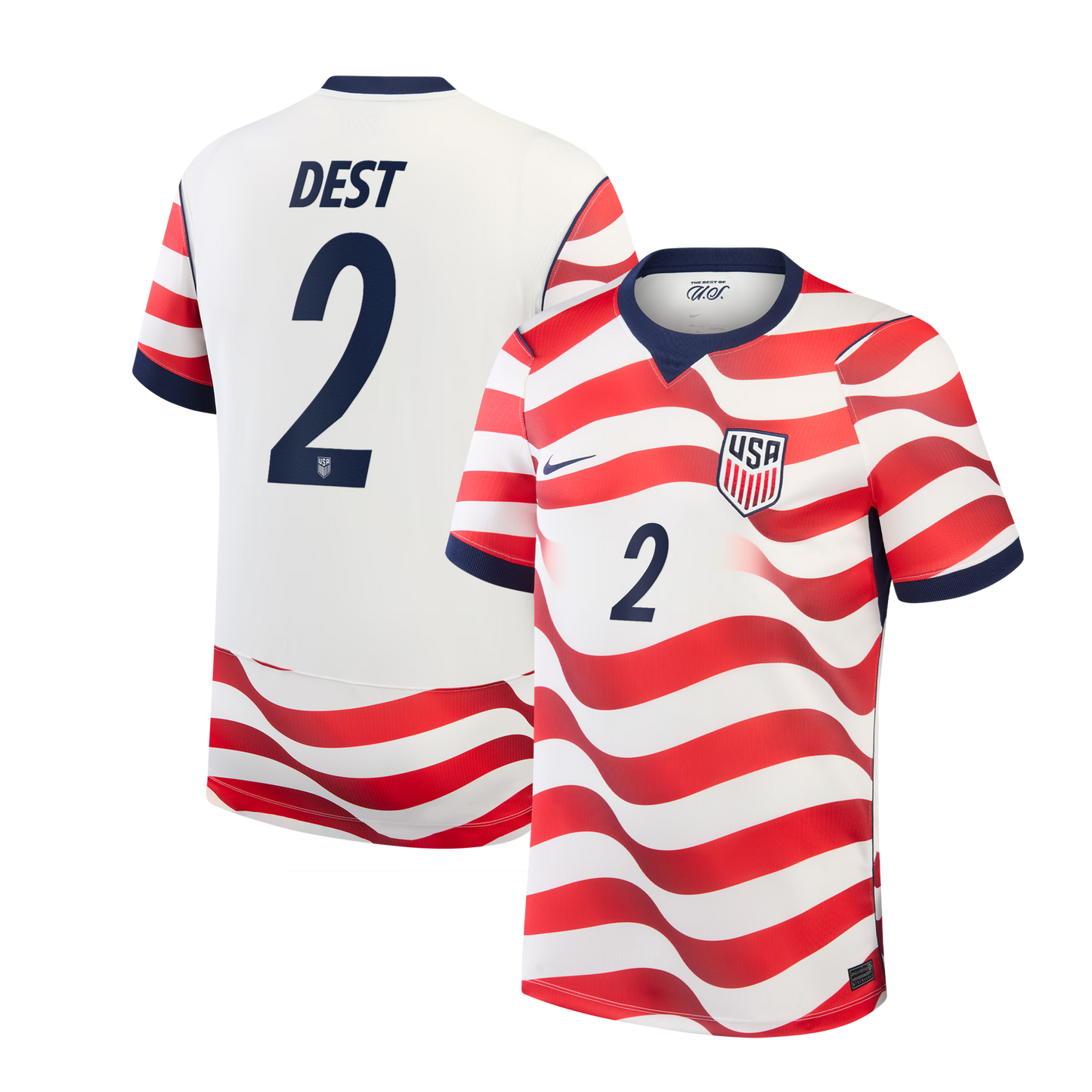 Sergiño Dest USMNT 2026 Home Stadium Replica Jersey - White
