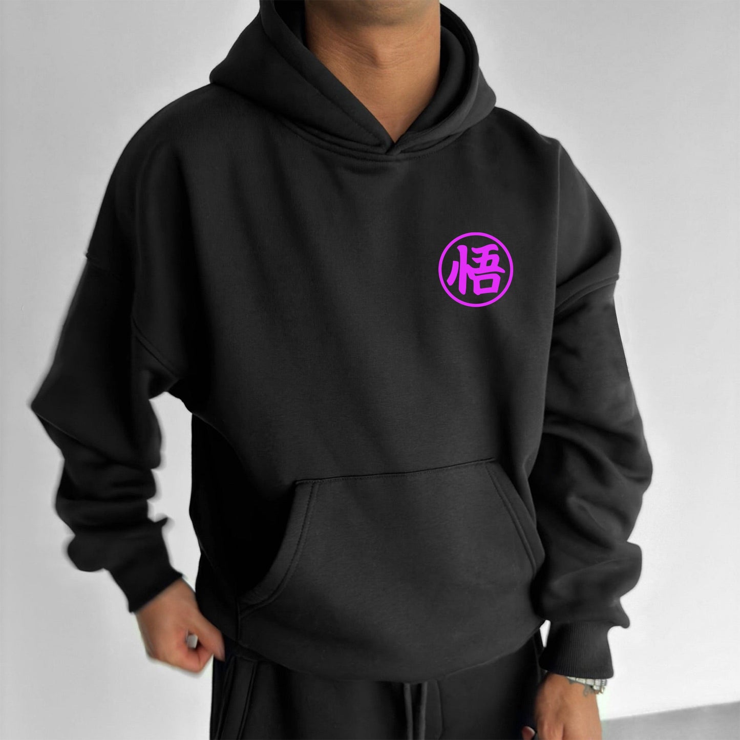 Unisex Anime Print Casual Oversized Hoodie