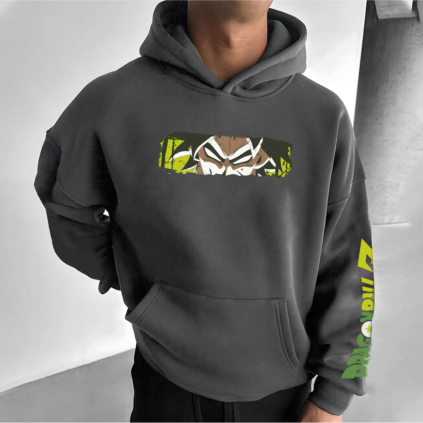Unisex Anime Print Casual Oversized Hoodie