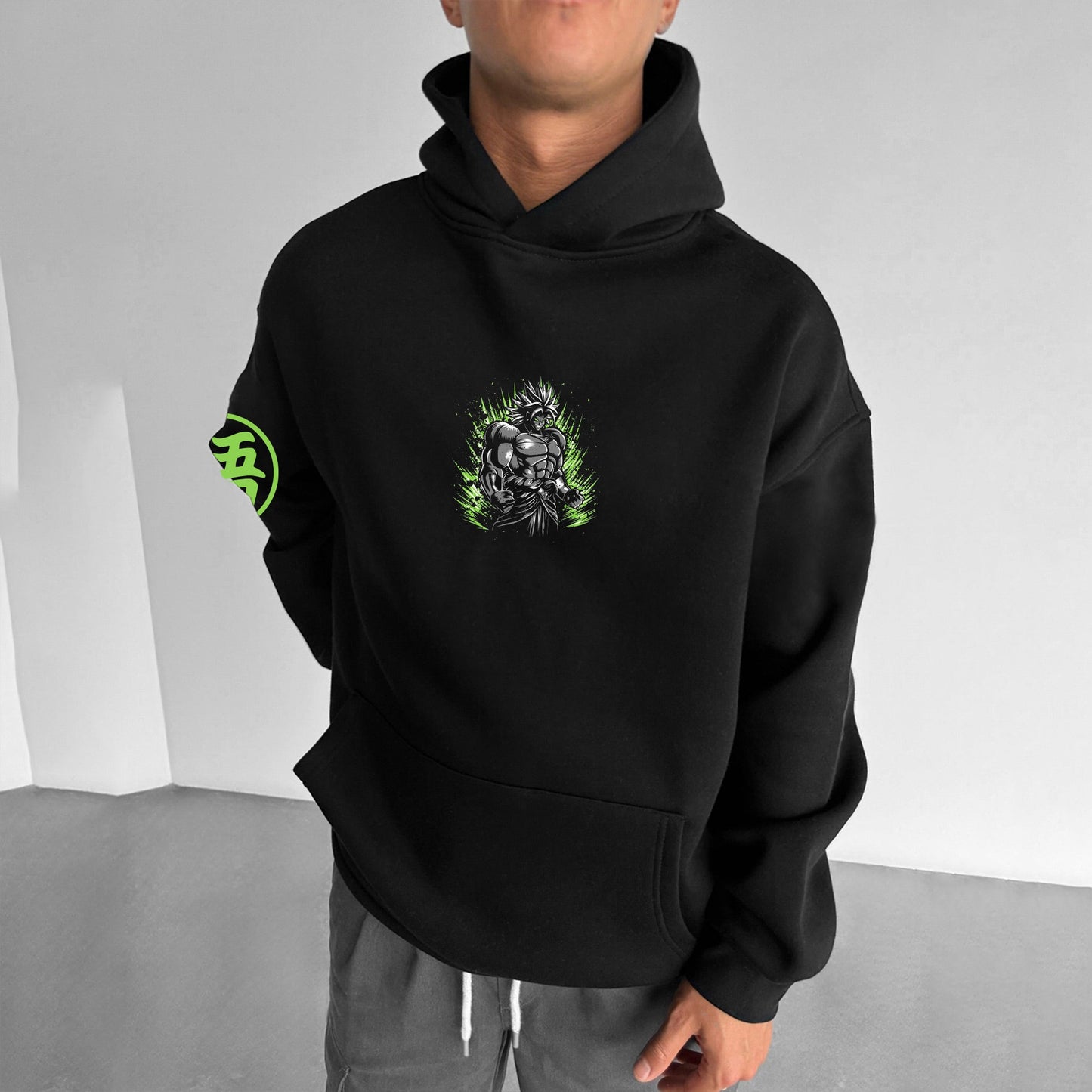 Unisex Anime Print Casual Oversized Hoodie