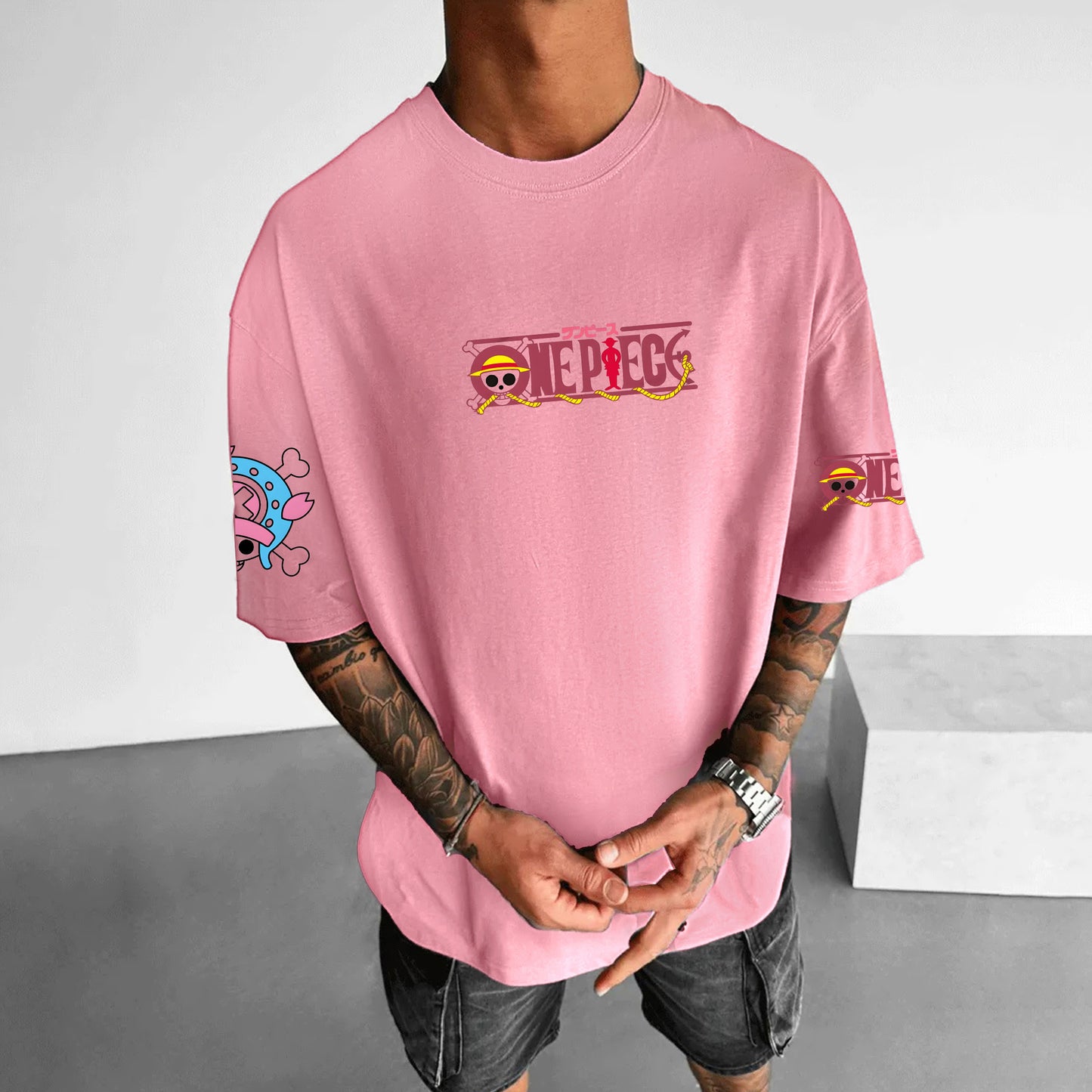 Unisex Anime Inspired Vintage T-Shirt丨