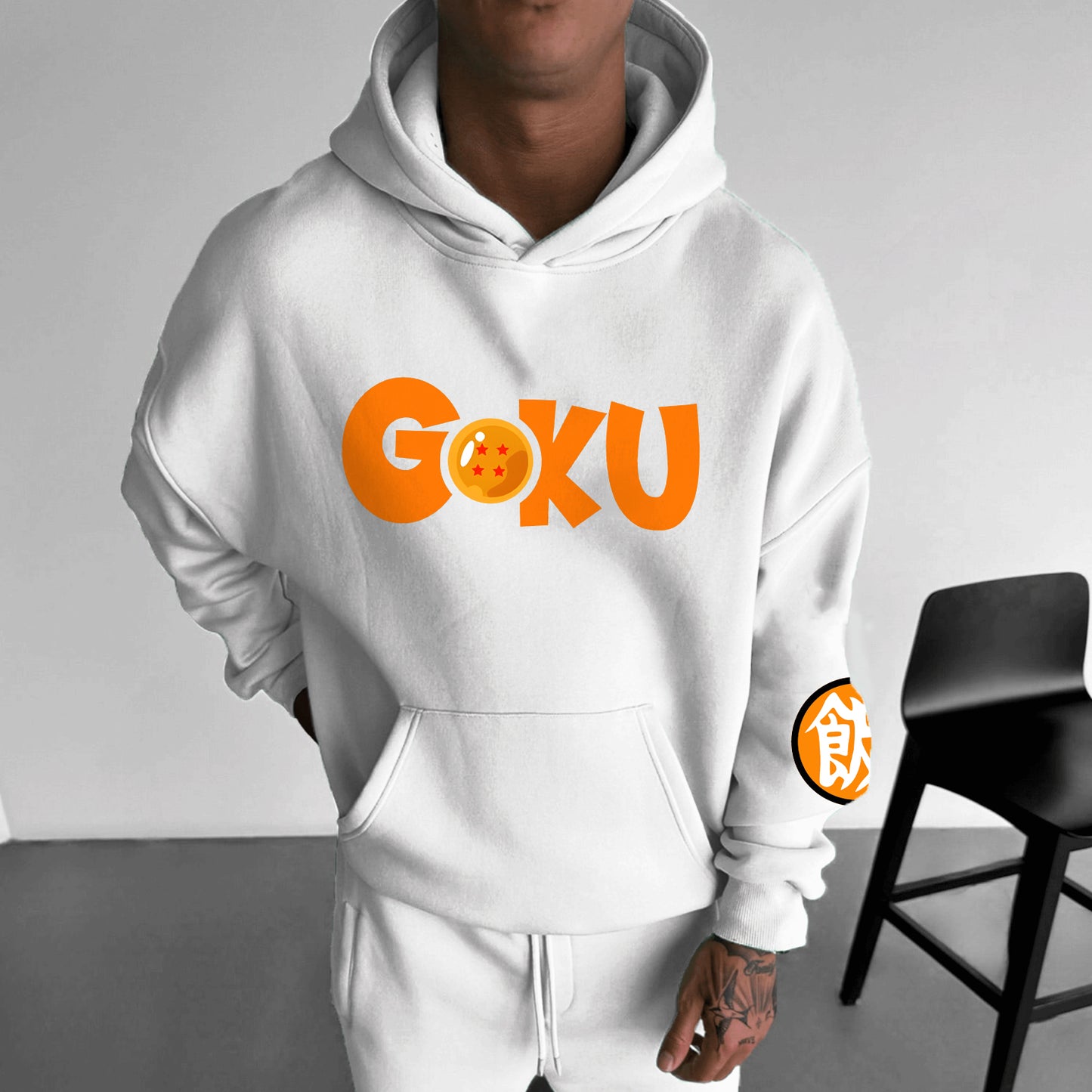 Unisex Anime Print Casual Oversized Hoodie
