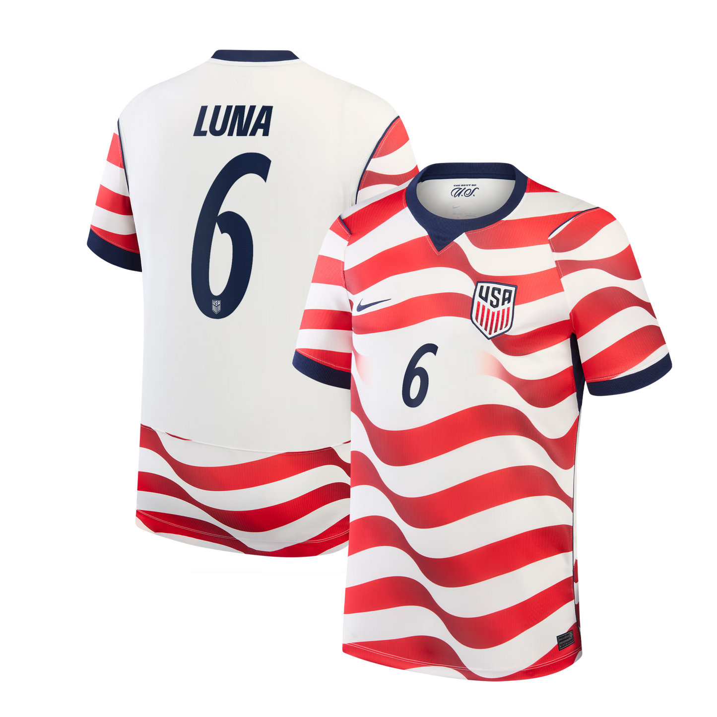 Diego Luna USMNT 2026 Home Stadium Replica Jersey - White