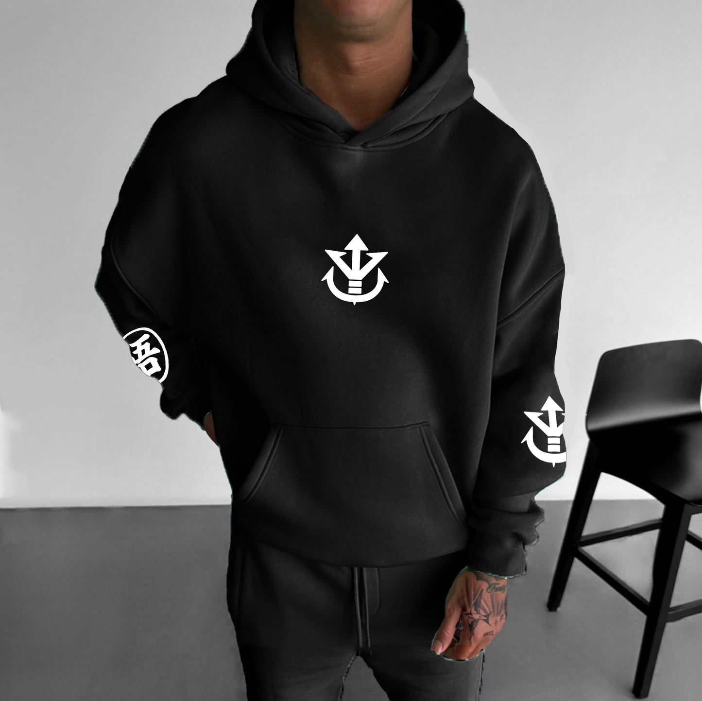 Unisex Anime Print Casual Oversized Hoodie