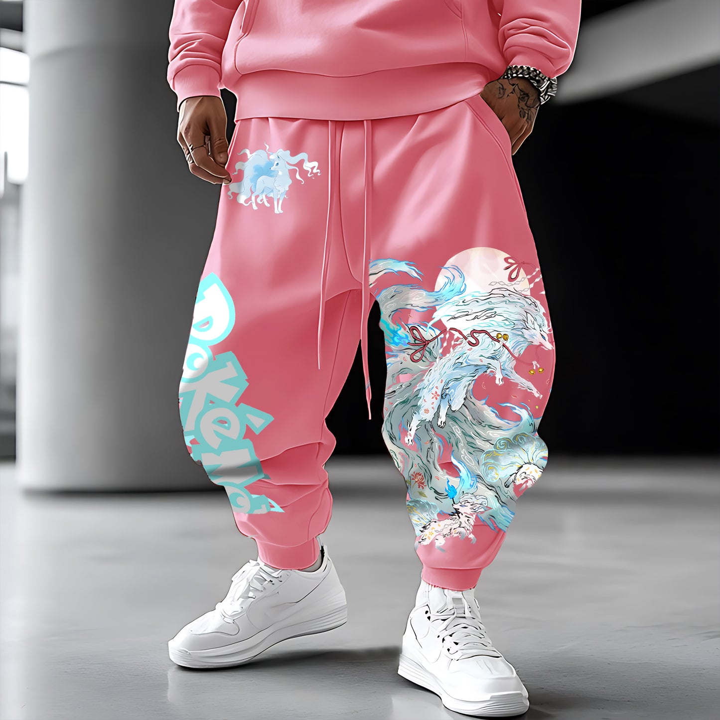 Pokémon Unisex Casual Anime Streetwear Pants