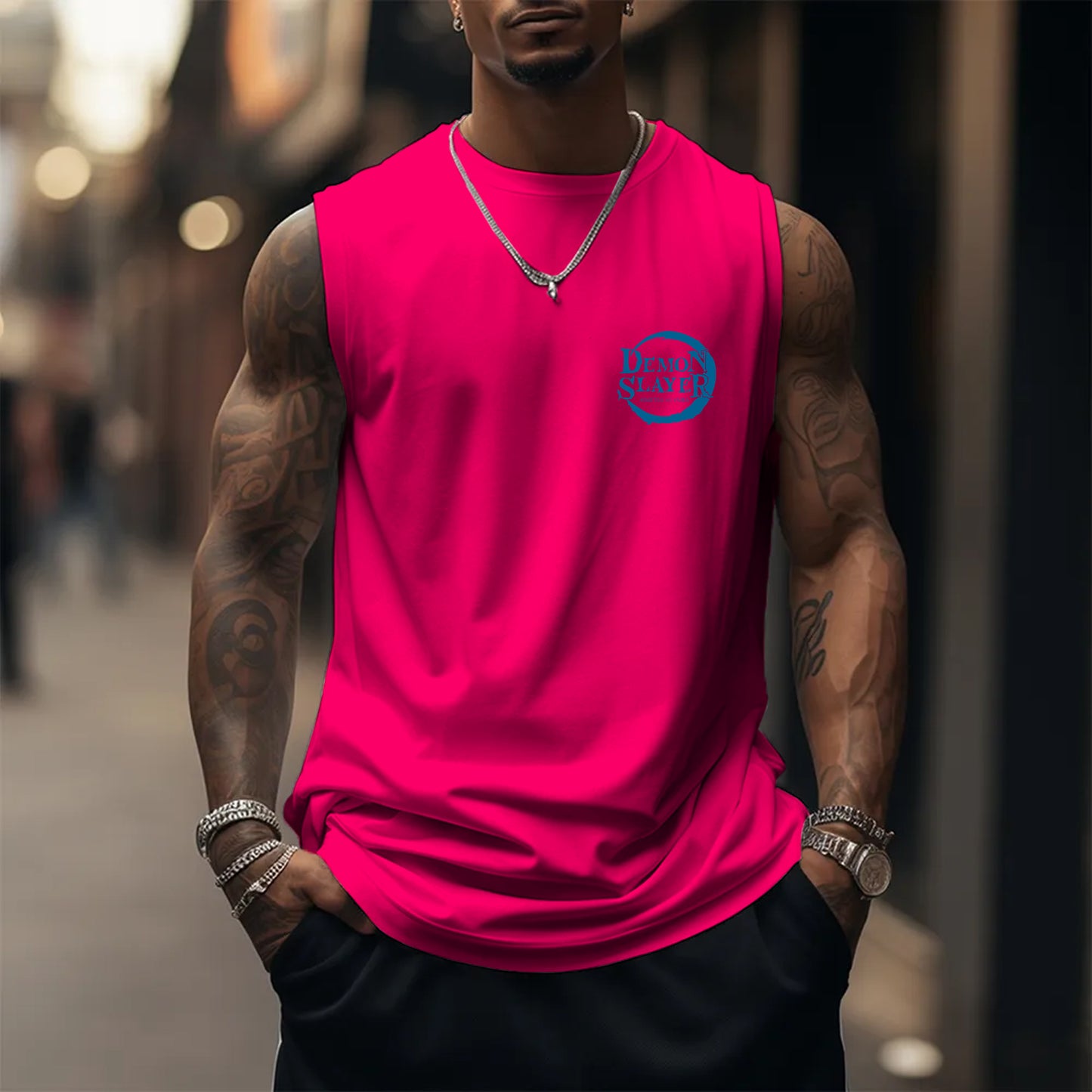 Unisex “Demon Slayer” Casual Anime Tank Top