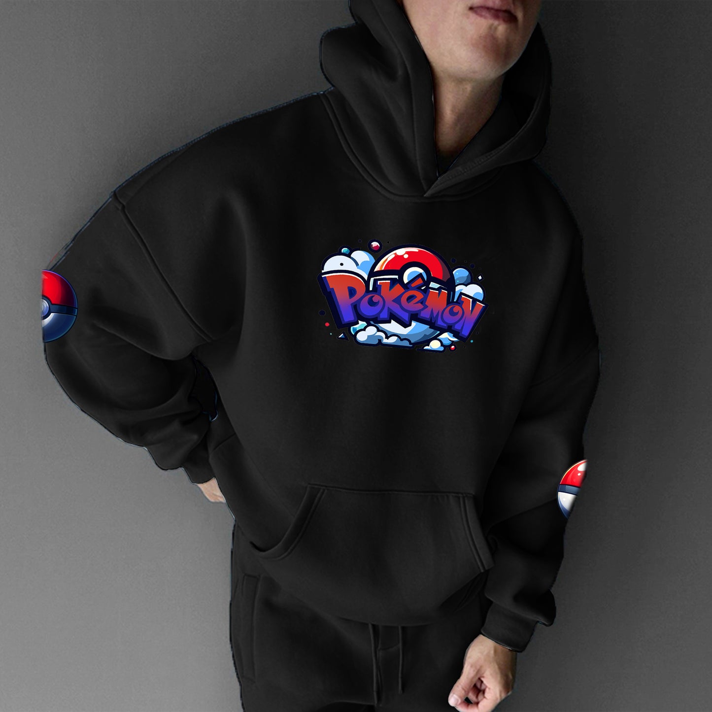 Pokémon Unisex Anime Graphic Streetwear Vintage Hoodie