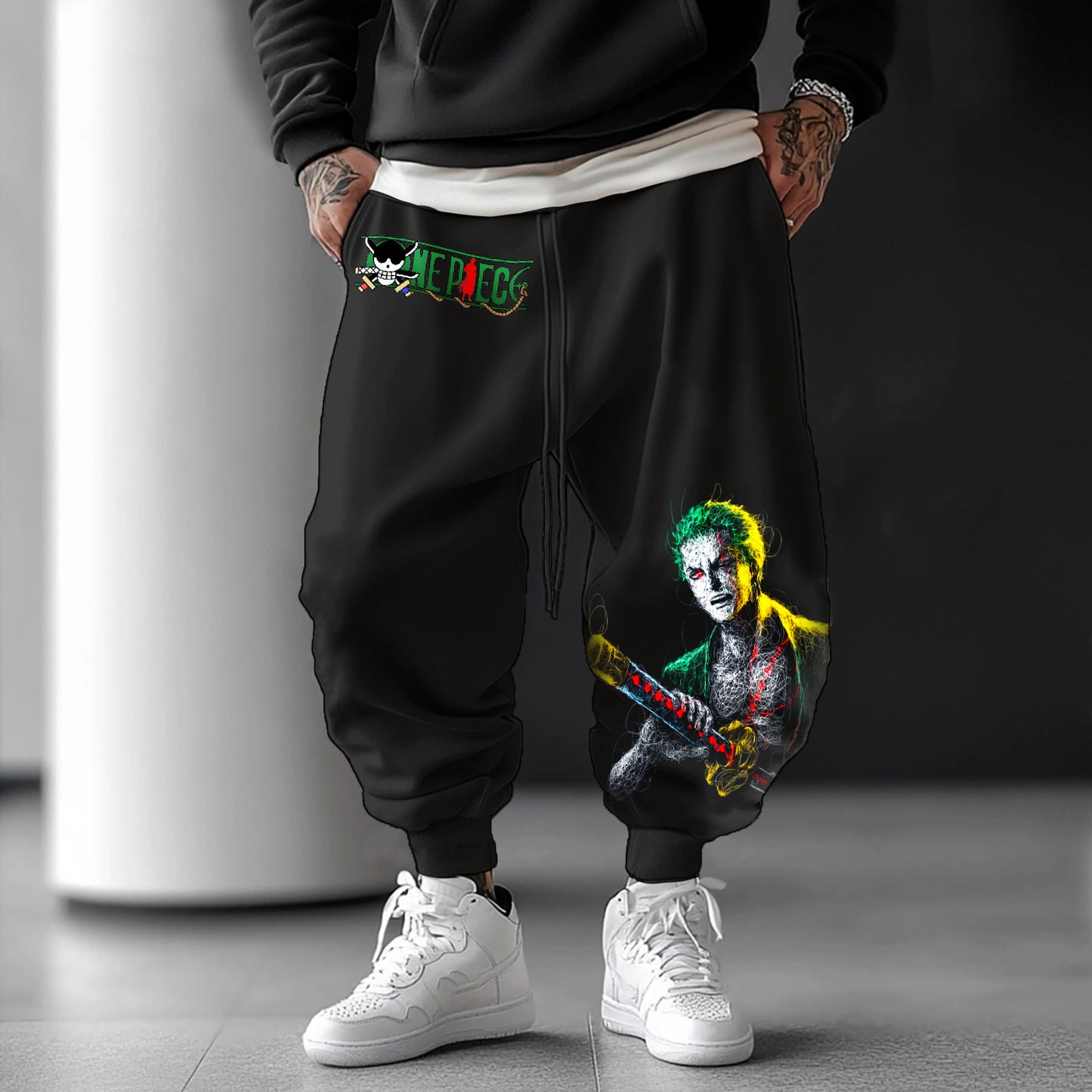 Unisex Anime Printed Pants丨