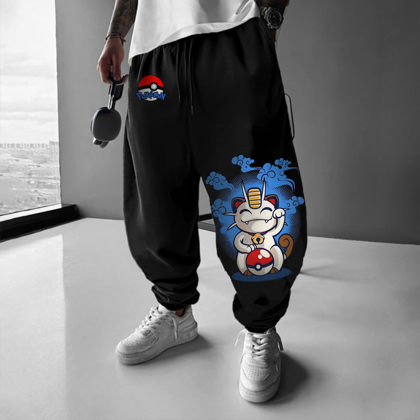 Pokémon Unisex Casual Anime Streetwear Pants