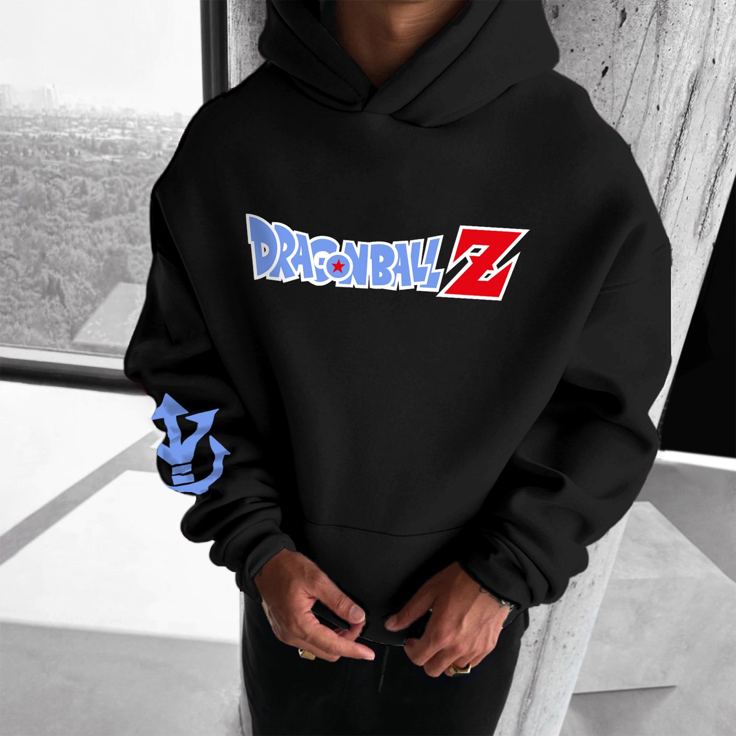 Unisex Anime Print Casual Oversized Hoodie