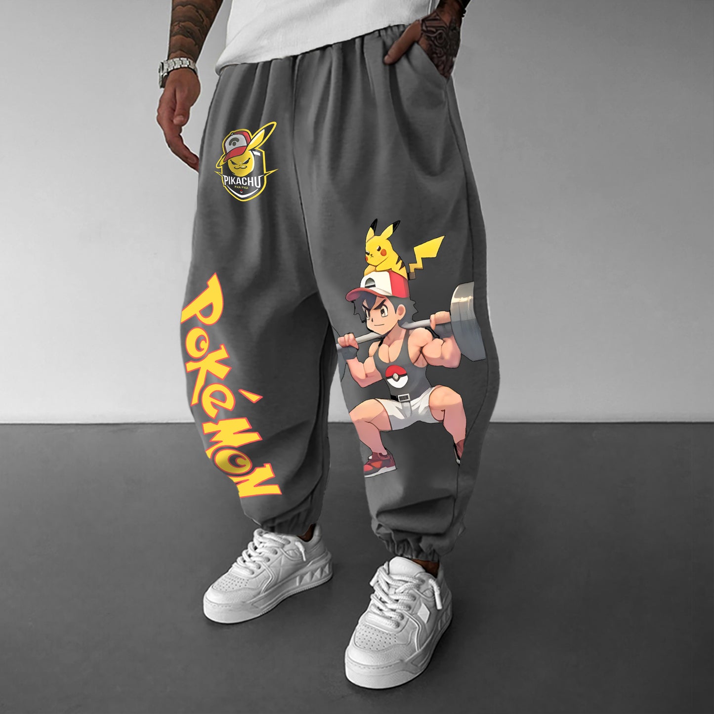 Pokémon Unisex Casual Anime Streetwear Pants