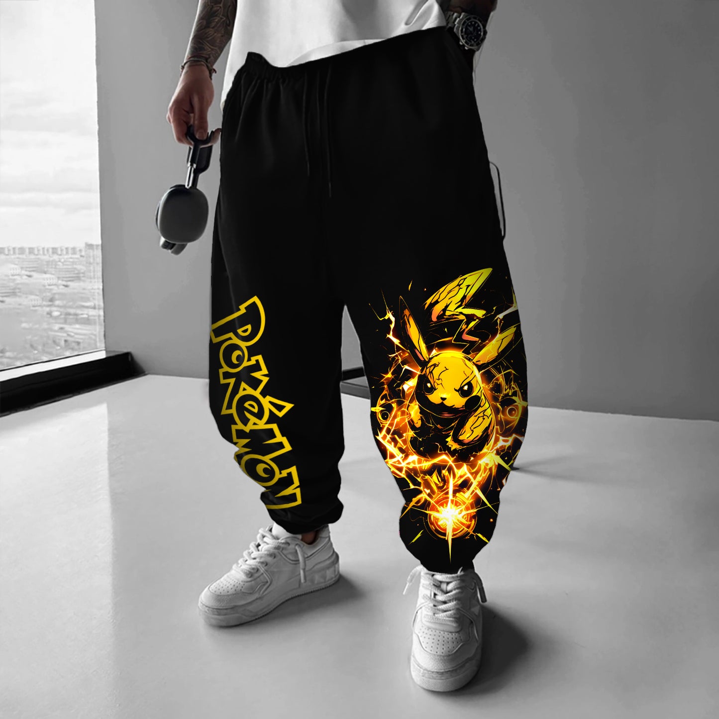 Pokémon Unisex Casual Anime Streetwear Pants