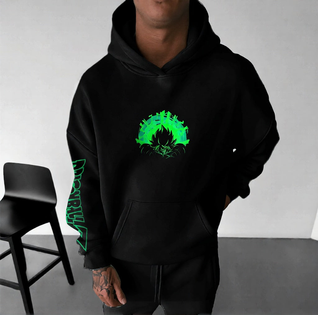 Unisex Anime Print Casual Oversized Hoodie