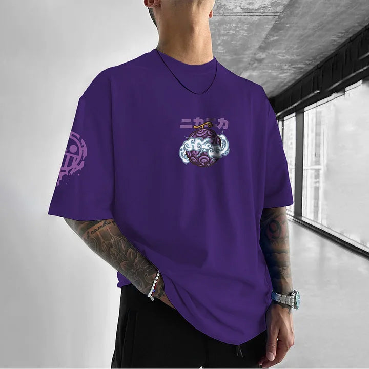 Unisex Anime Inspired Vintage T-Shirt丨