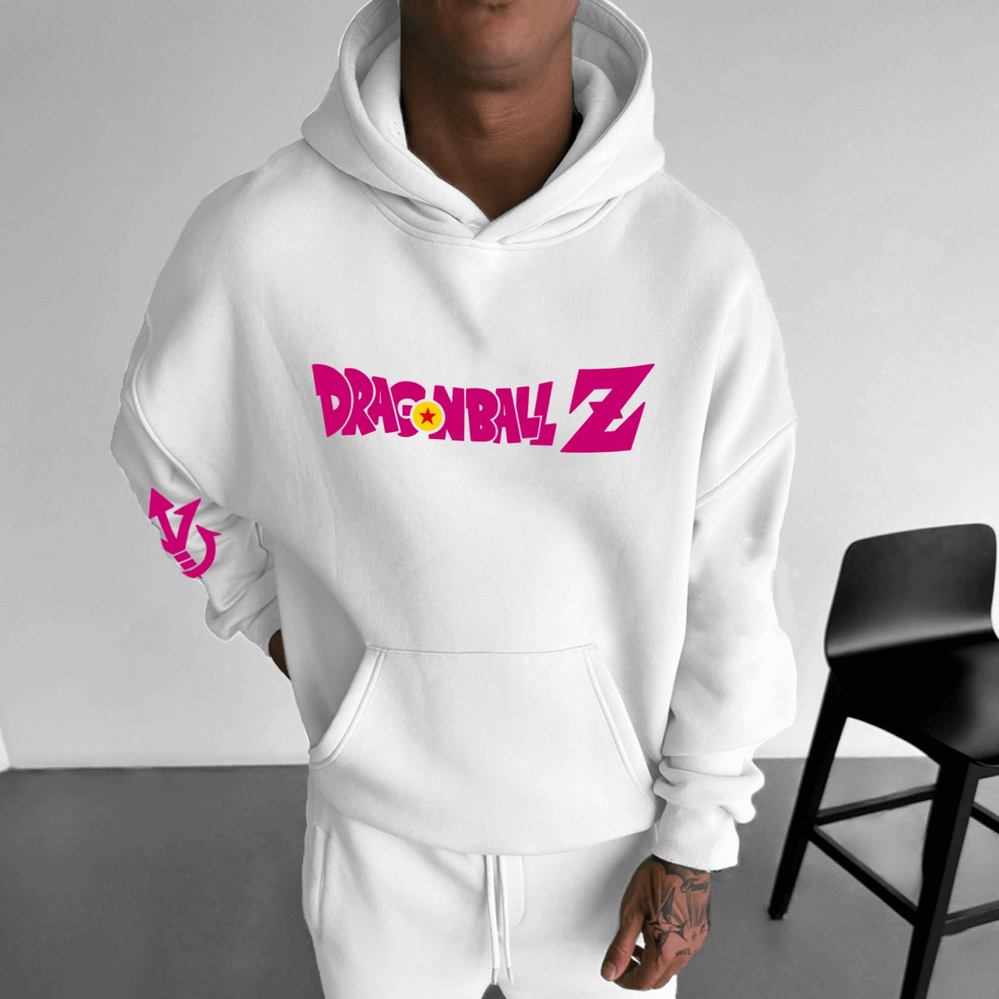 Unisex Anime Print Casual Oversized Hoodie