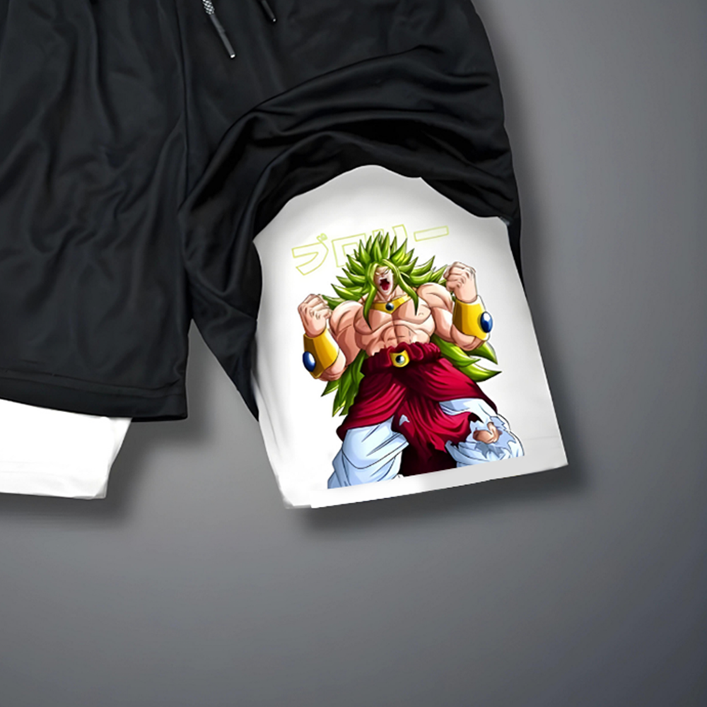 Casual Anime Printed Sports Shorts