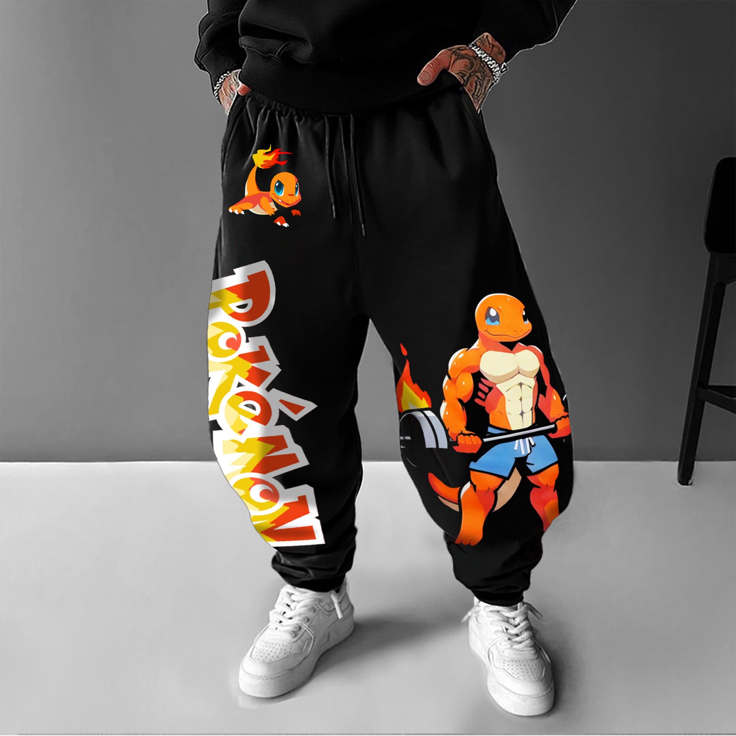 Pokémon Unisex Casual Anime Streetwear Pants