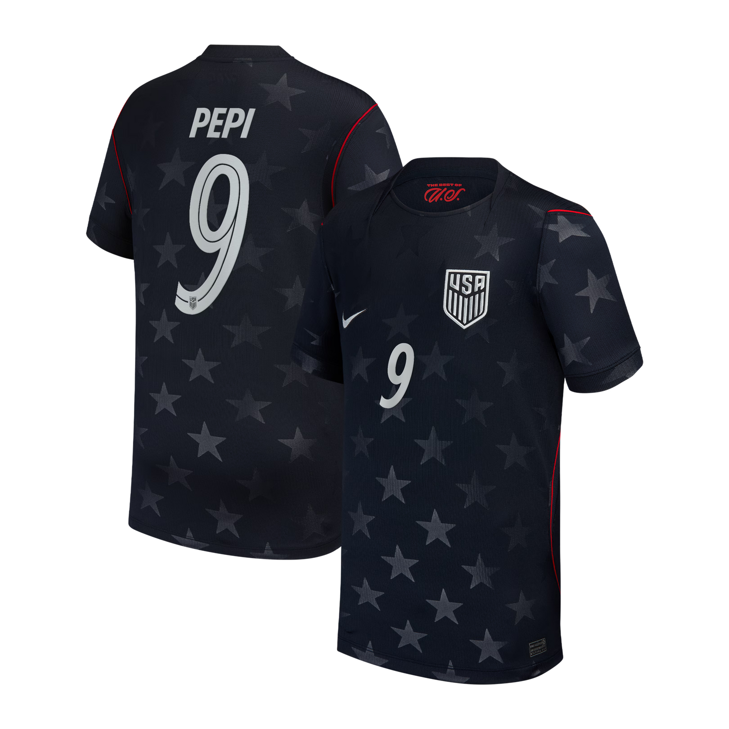 Ricardo Pepi USMNT Youth 2026/27 Away Stadium Replica Jersey - Blue