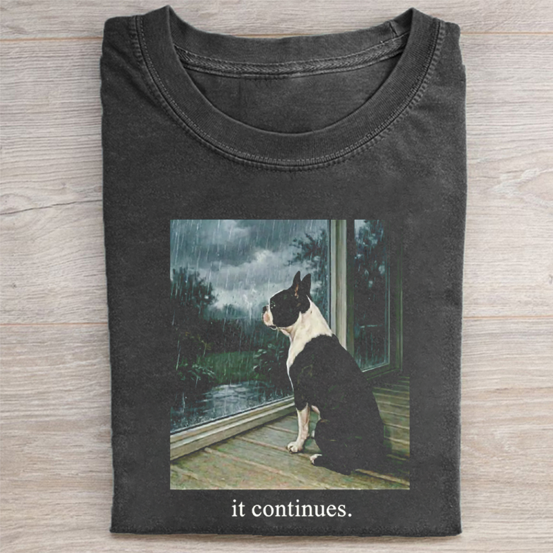 Sad Boston Terrier T-shirt