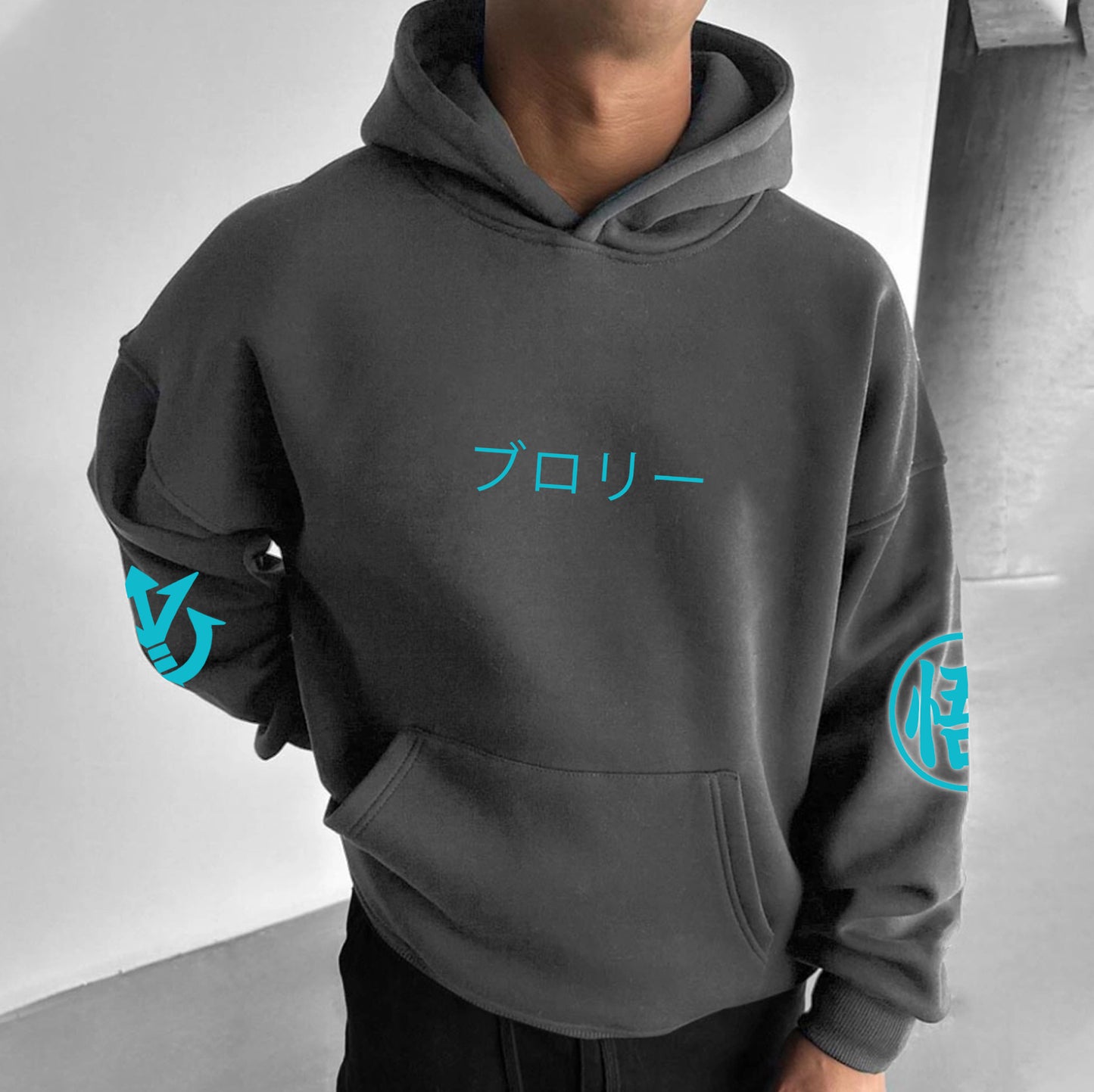 Unisex Anime Print Casual Oversized Hoodie