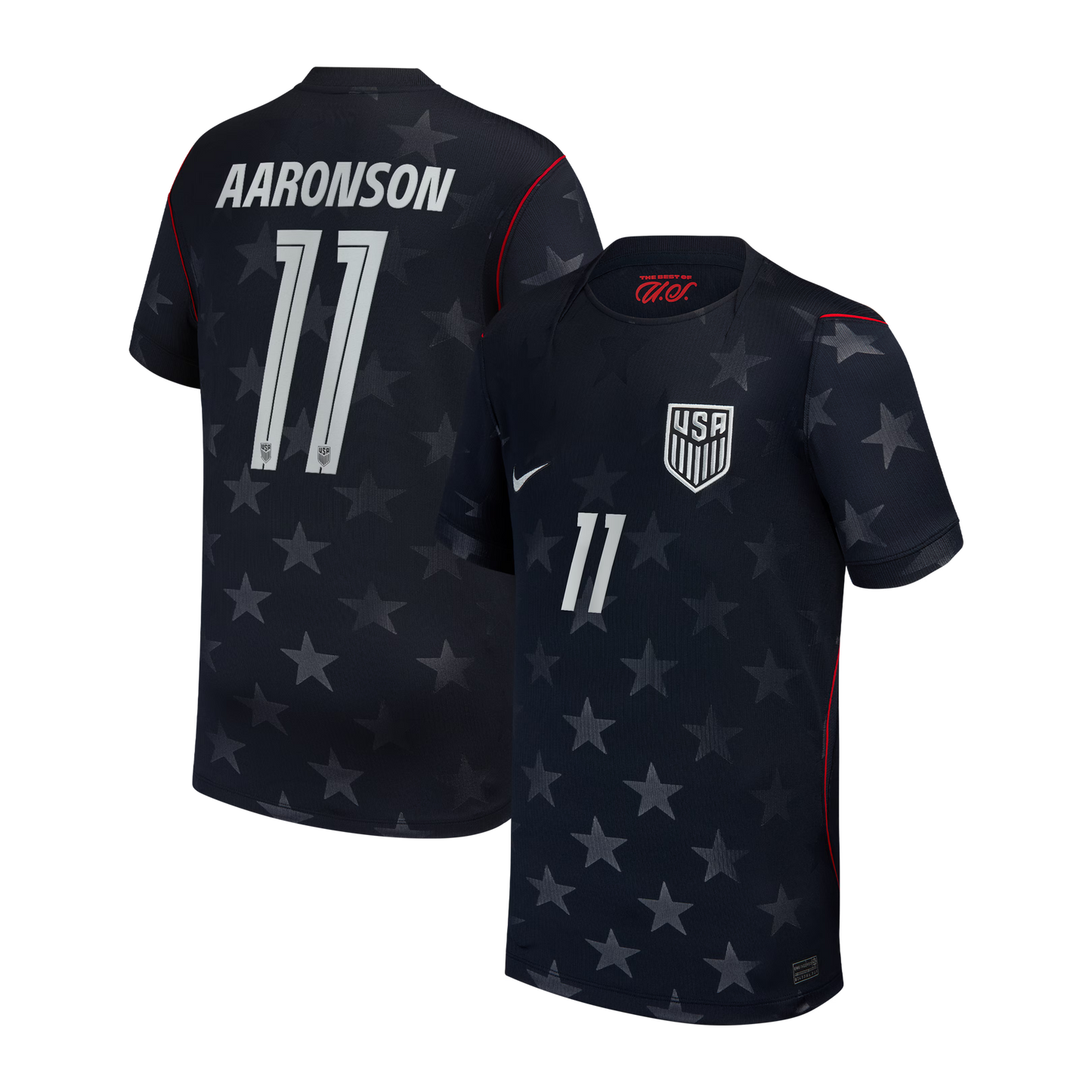 Brenden Aaronson USMNT Youth 2026/27 Away Stadium Replica Jersey - Blue