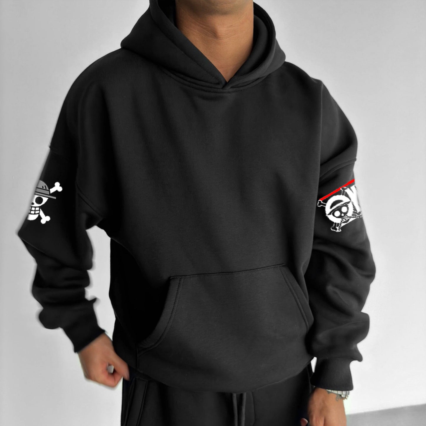 Unisex Anime Print Casual Oversized Hoodie