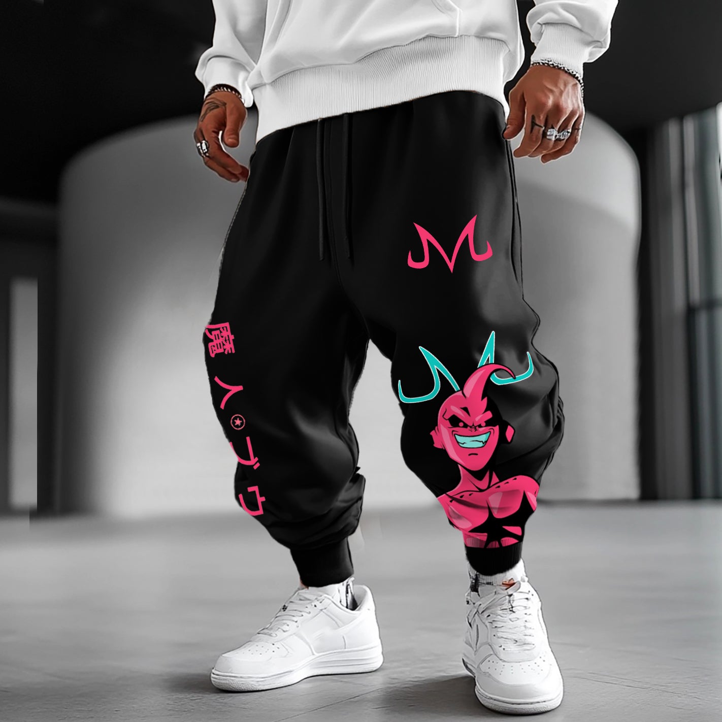 Unisex Oversized Anime Loose Casual Harem Pants