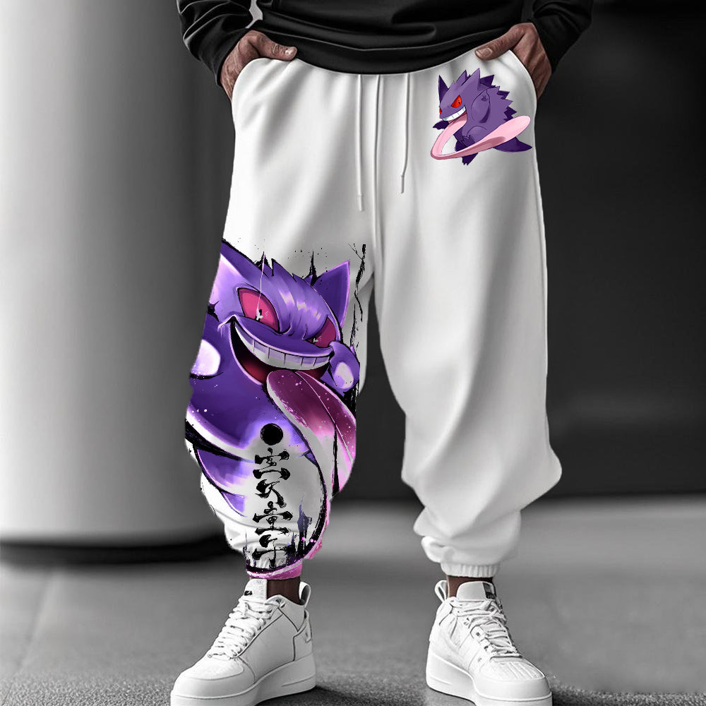 Pokémon personalized cartoon print casual trousers