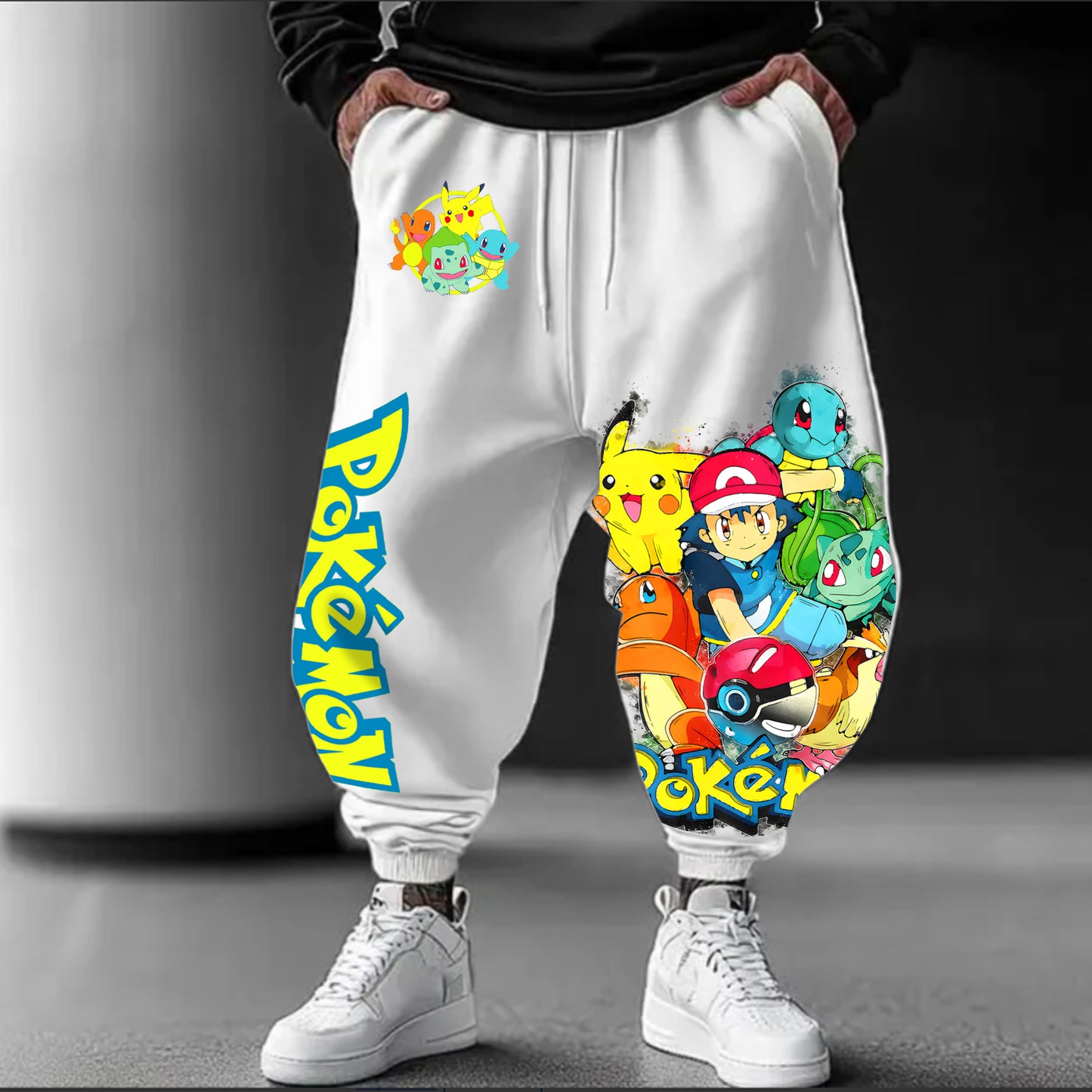 Pokémon Unisex Casual Anime Streetwear Pants