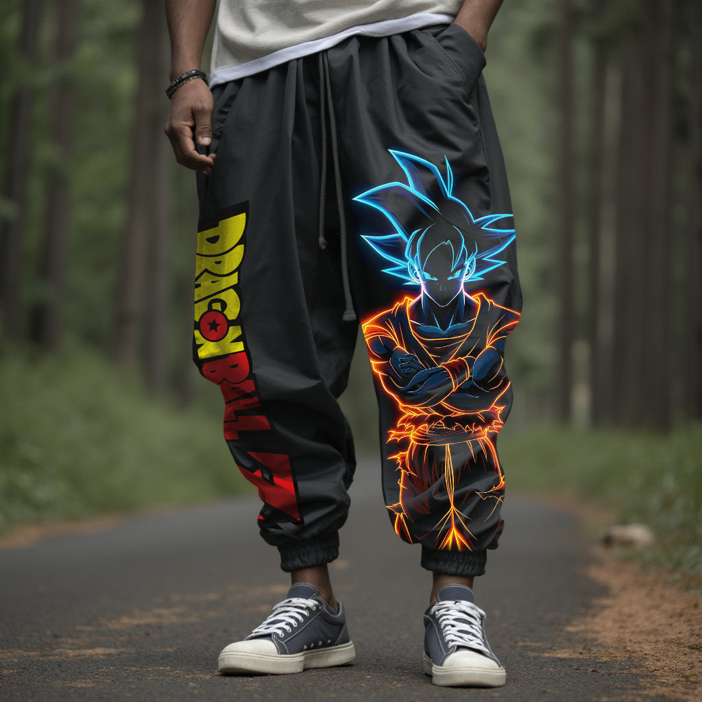 Men's Casual Anime Print Pencil Pants