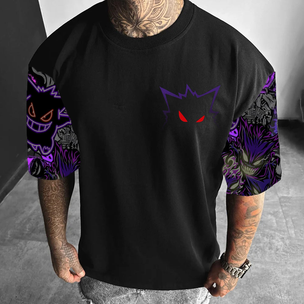 Pokémon personalized cartoon men's short-sleeved T-shirt