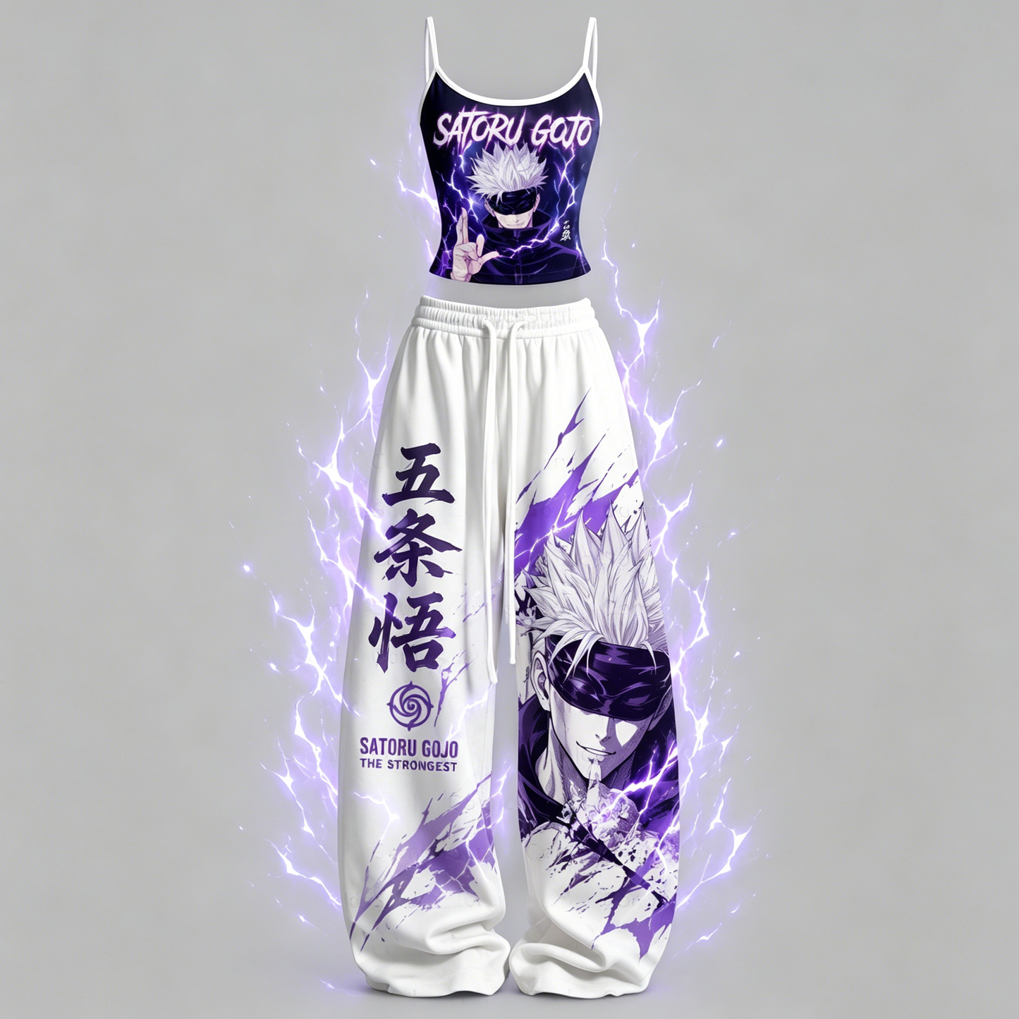 Jujutsu Kaisen Top&Elasticated Trousers Two-Piece Set