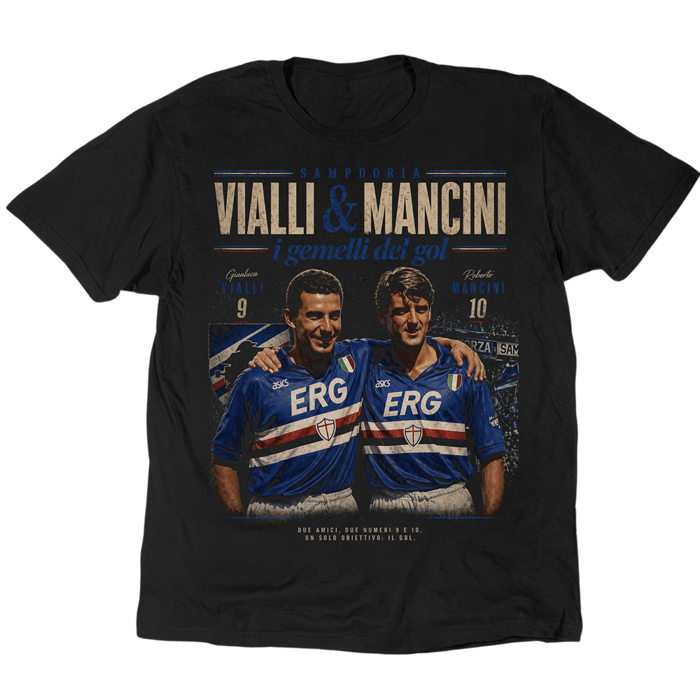 Vialli And Mancini I Gemelli Del Gol T-Shirt