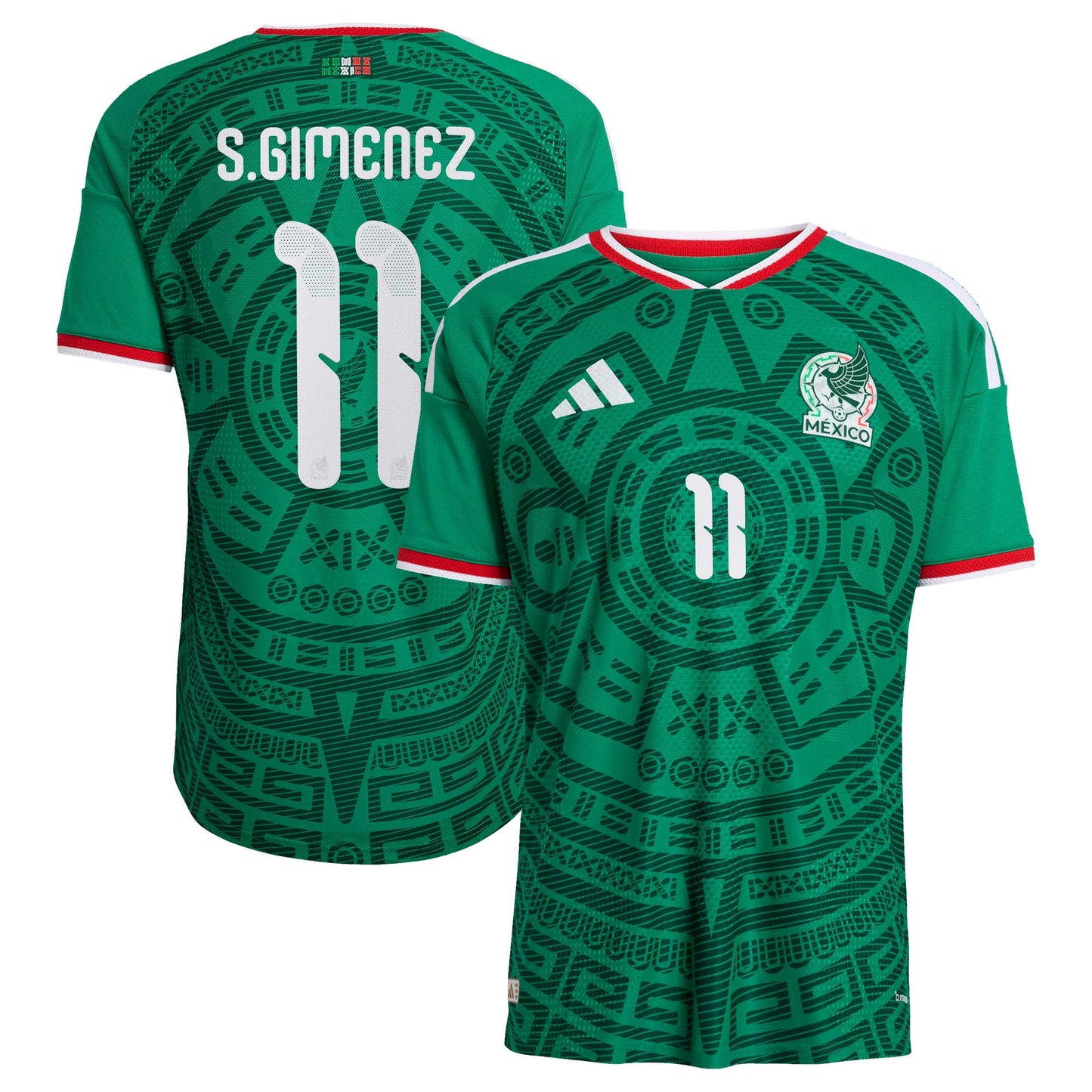 Santiago Gimenez Mexico National Team 2026 Home On-Field Jersey - Green