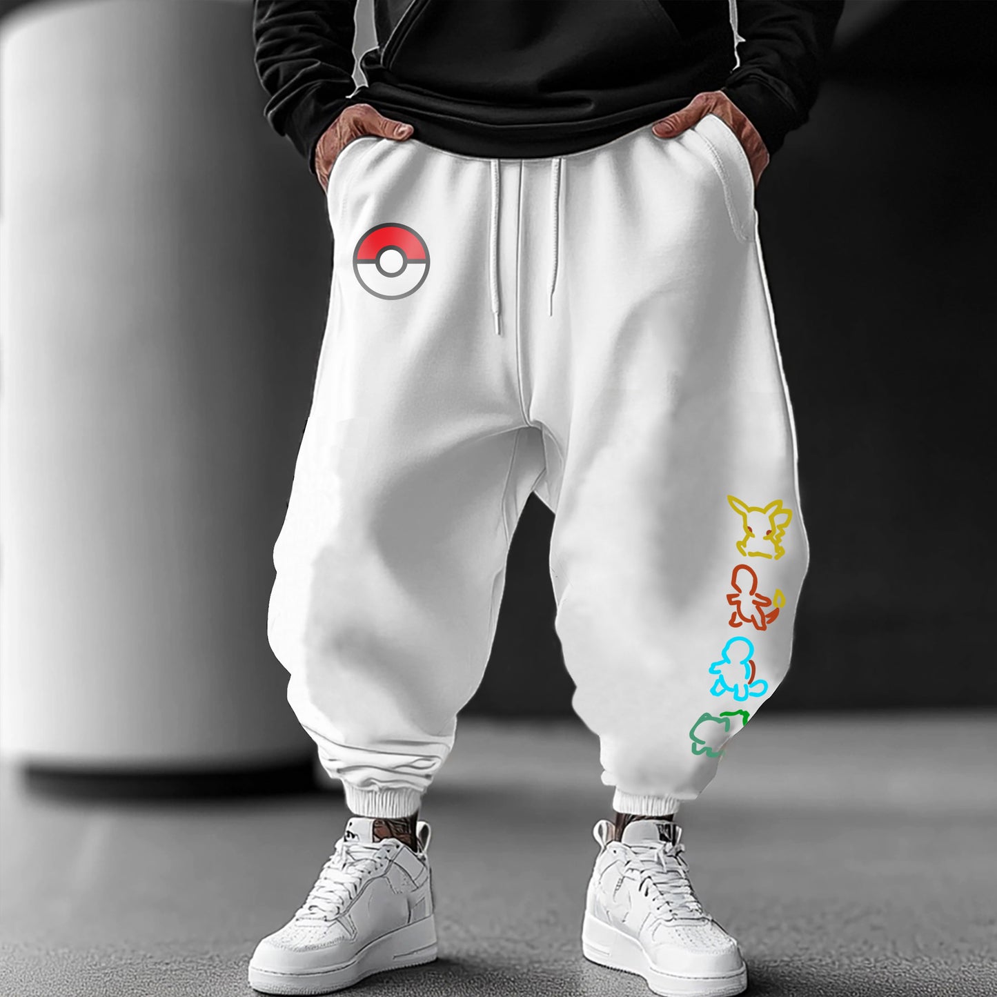 Pokémon Unisex Casual Anime Streetwear Pants