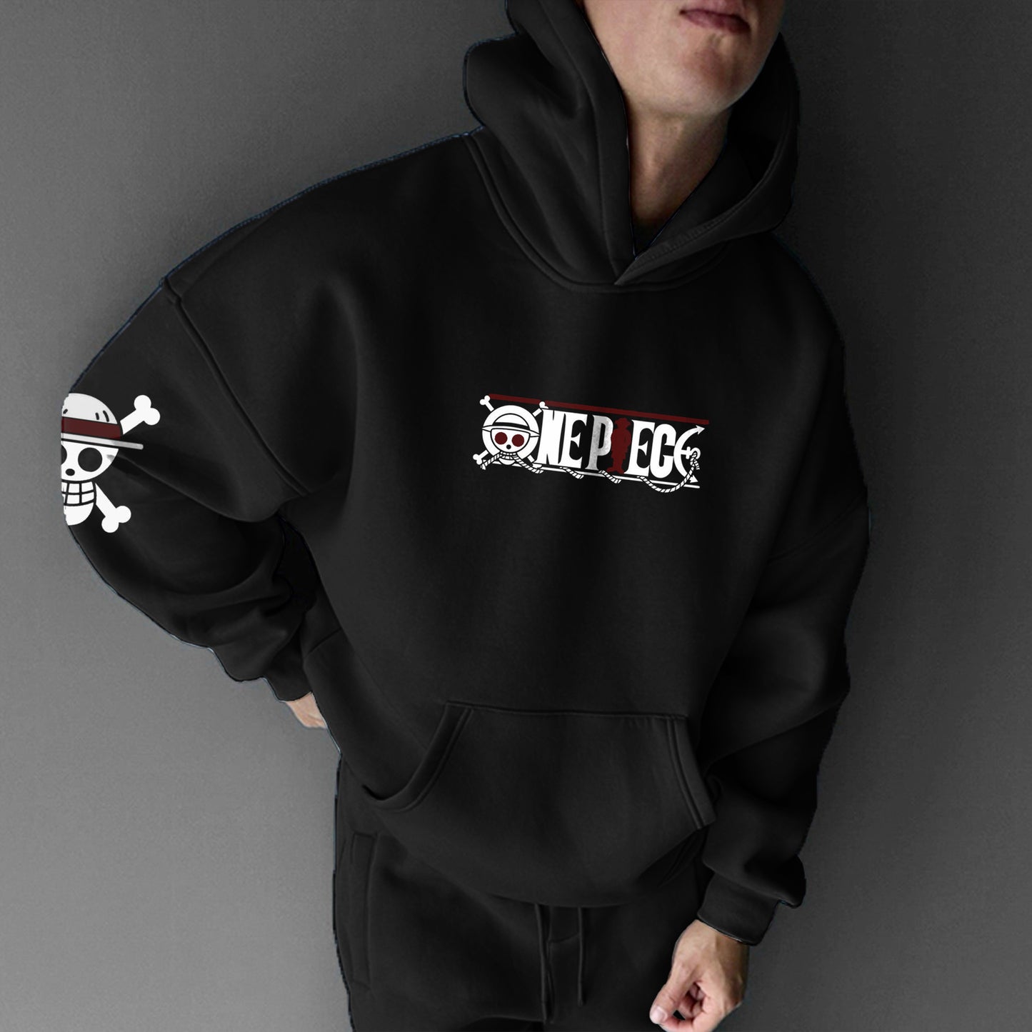 Unisex Anime Print Casual Oversized Hoodie