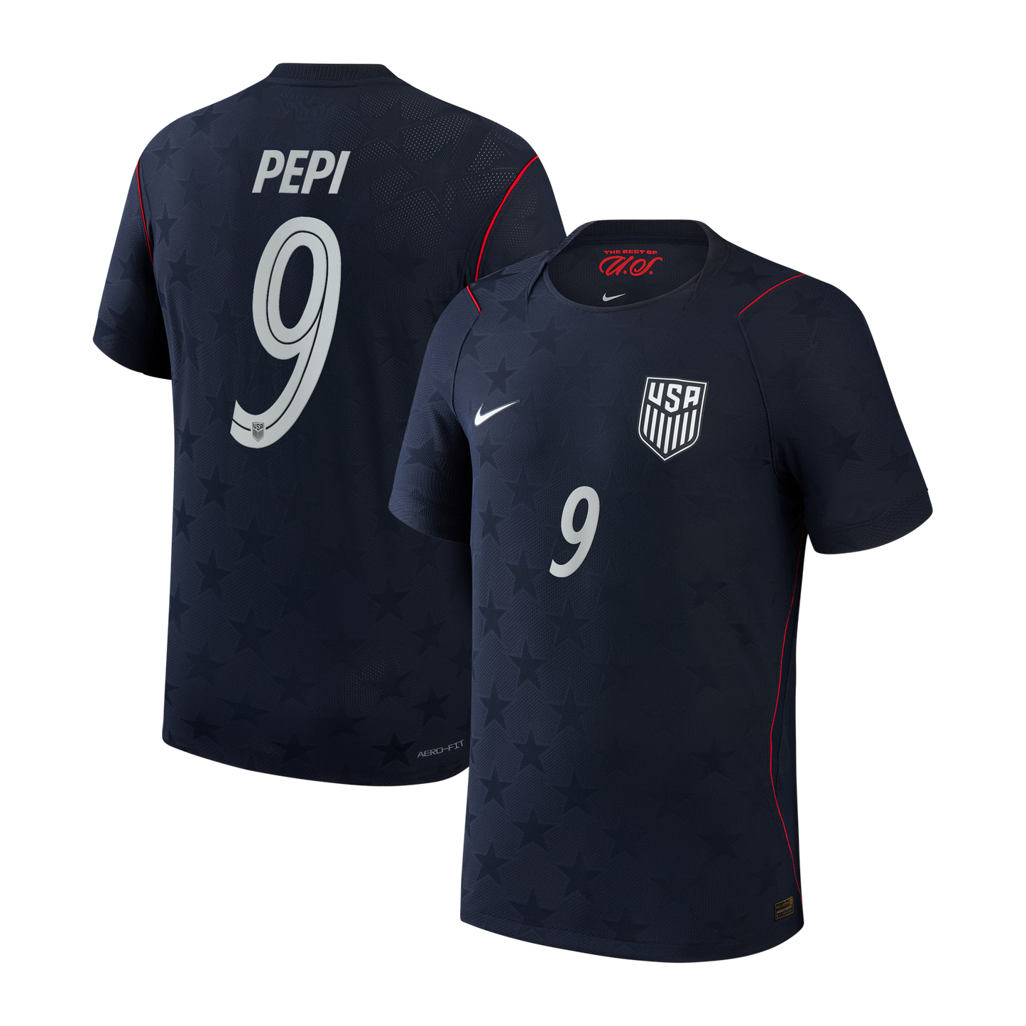 Ricardo Pepi USMNT 2026/27 Away Match Jersey - Blue