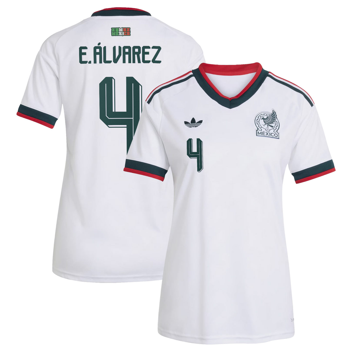 Edson Álvarez Mexico National Team Women's 2026 Away Replica Jersey- White