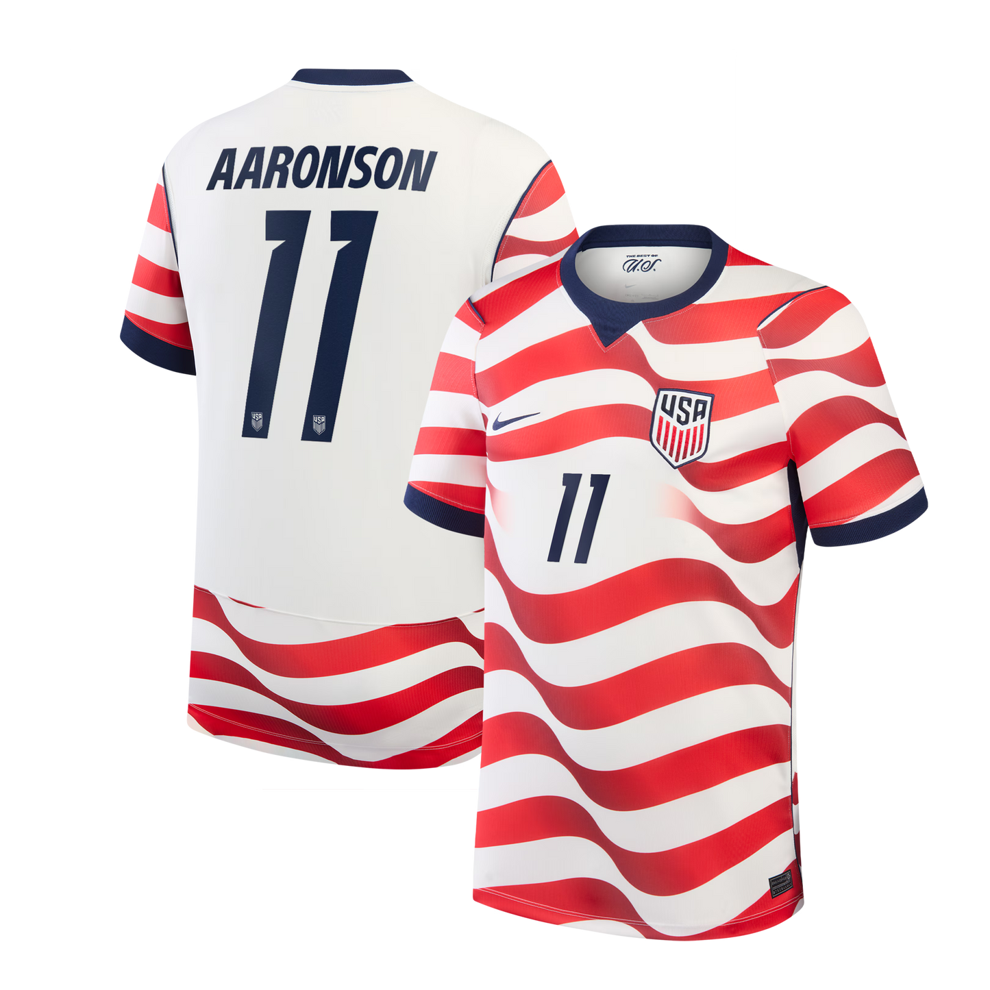 Brenden Aaronson USMNT 2026 Home Stadium Replica Jersey - White
