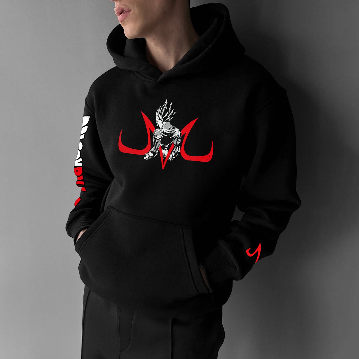 Unisex Anime Print Casual Oversized Hoodie