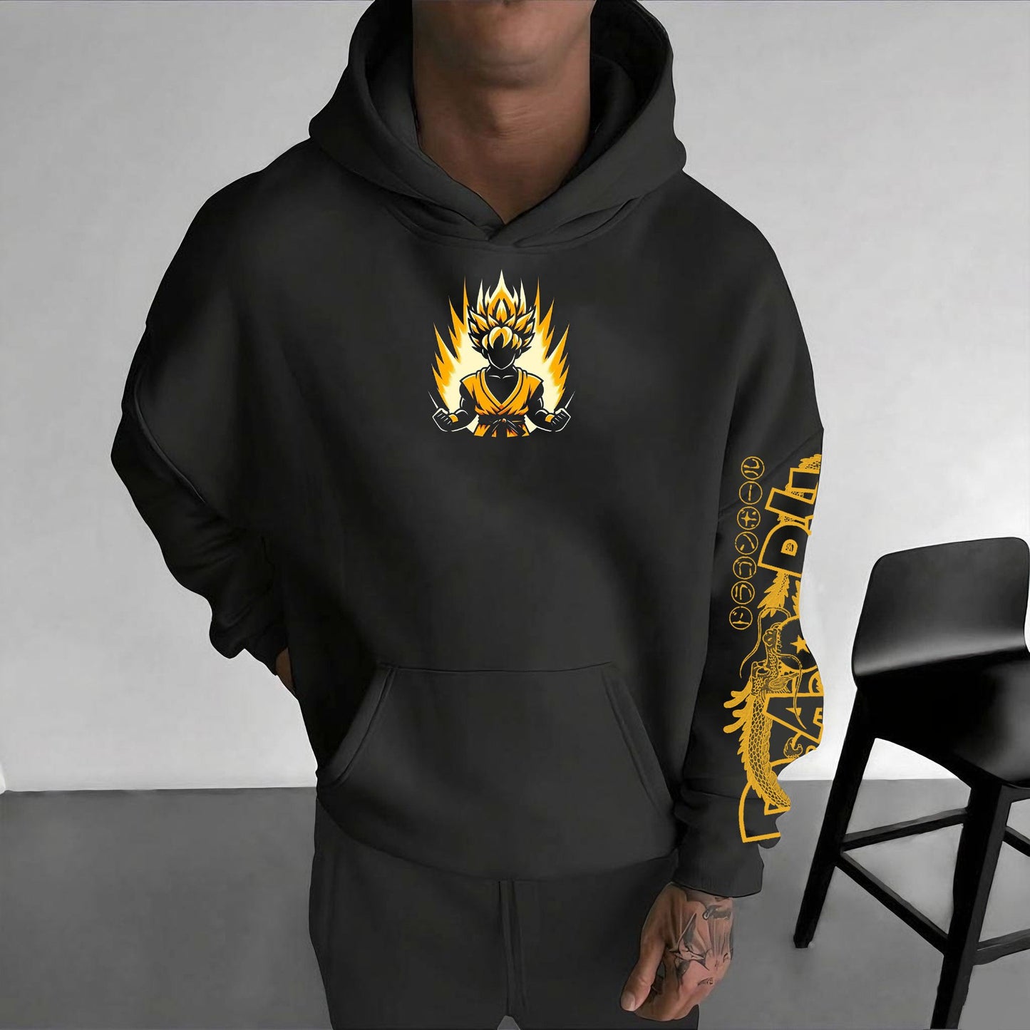 Unisex Anime Graphic Streetwear Hoodie