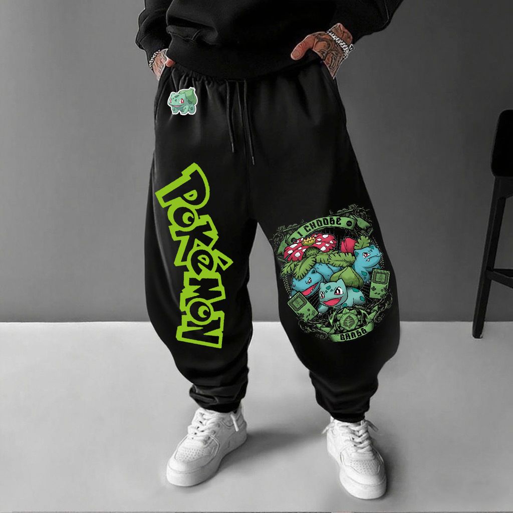 Pokémon Unisex Casual Anime Streetwear Pants