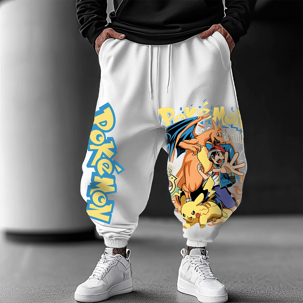 Pokémon Unisex Casual Anime Streetwear Pants