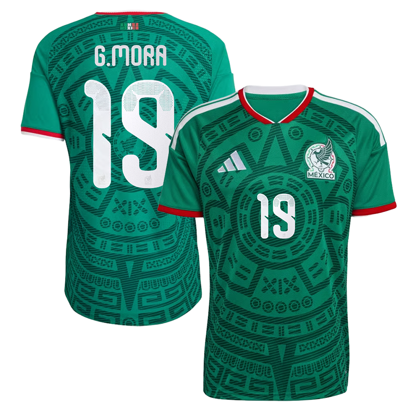 Gilberto Mora Mexico National Team 2026  Home On-Field Jersey - Green