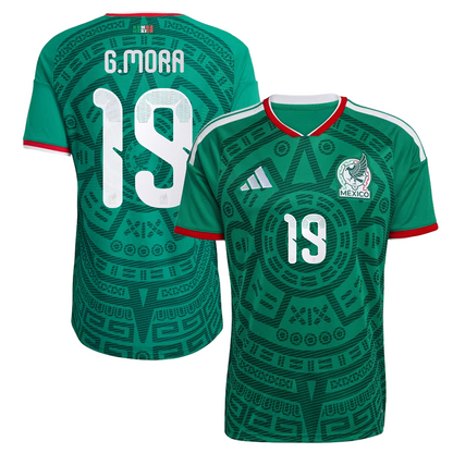 Gilberto Mora Mexico National Team 2026  Home On-Field Jersey - Green