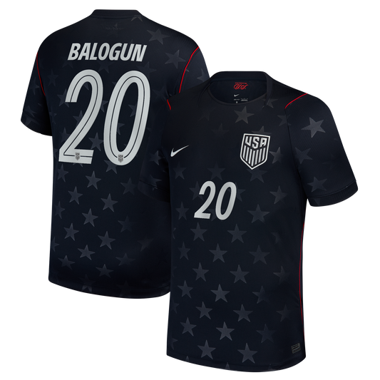 Folarin Balogun USMNT 2026 Away Stadium Replica Jersey - Blue