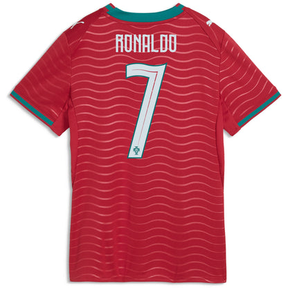 Cristiano Ronaldo Portugal National Team Women's 2026 Home Replica Jersey - Red